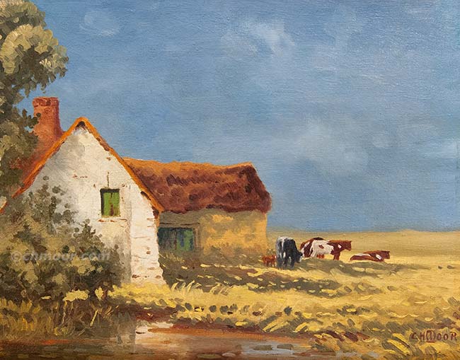 Cottage with Cows