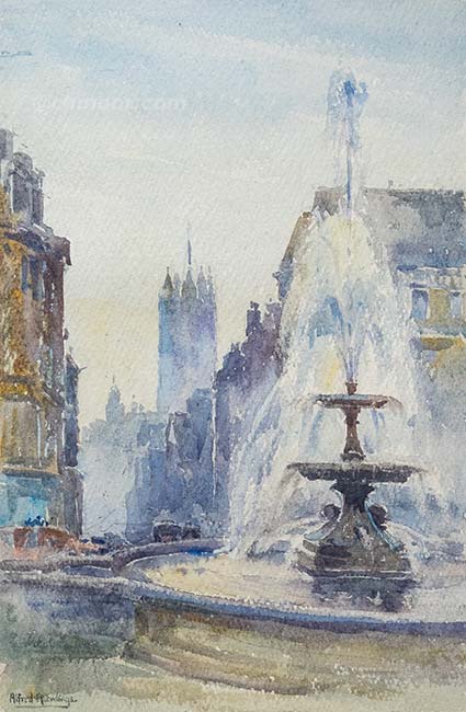 In Trafalgar Square