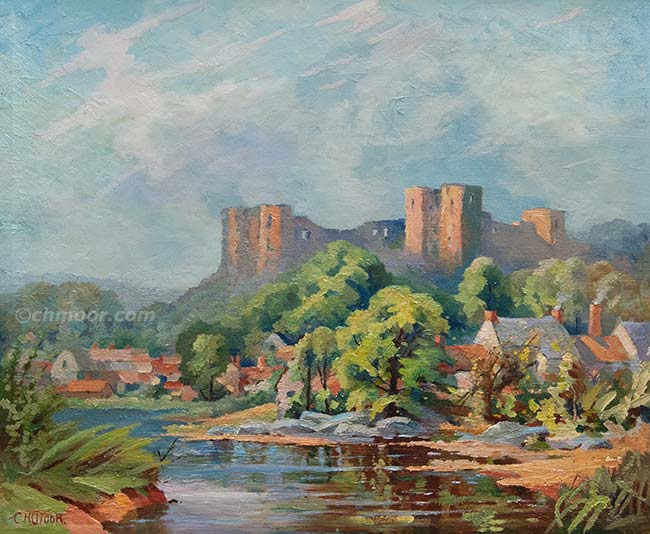 Castle Ruins Overlooking Village