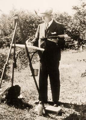 C.H. Moor plein air painting