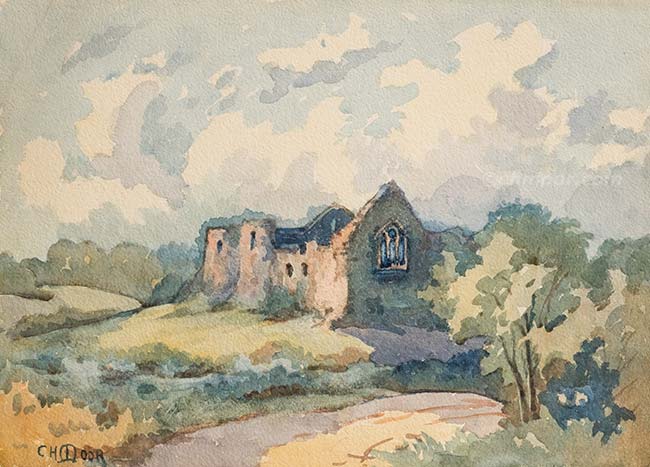 Ruins by a Road