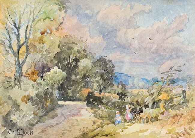 Girls by a Road