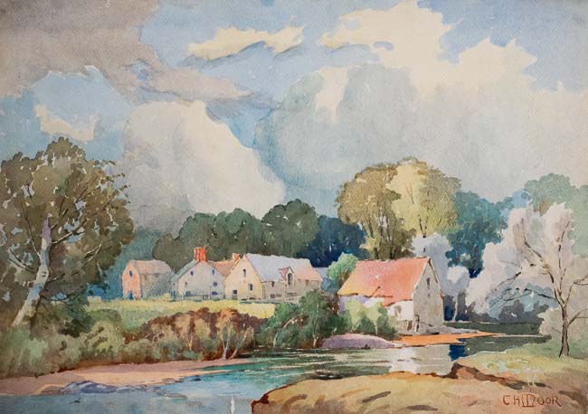 Village Near a Stream