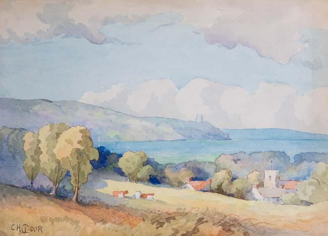 Hillside Pasture with Cows