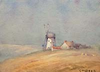 Windmill and Sheep - click to view larger image...