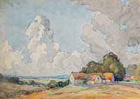 Cottages and Summer Sky - click to view larger image...