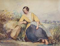 Woman with Basket - click to view larger image...